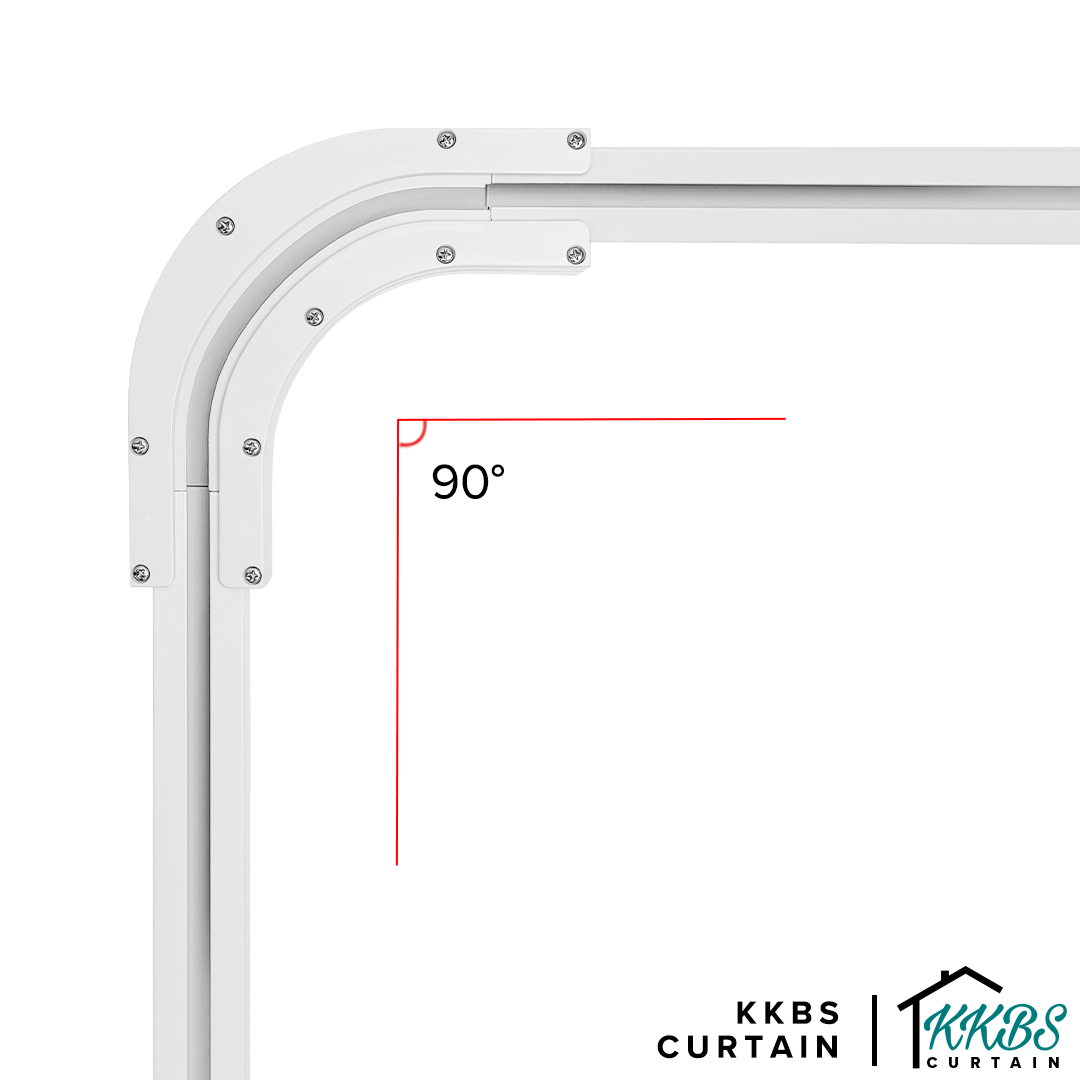 Smartony Motorized Wi-Fi Curtain Track 90°/L Shape Joiner/ Penyambung / Penyambung