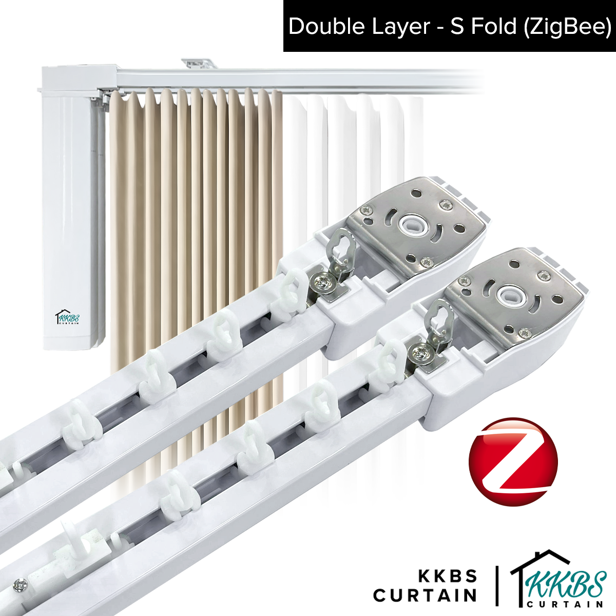 Smartony Motorised Curtain Track Wi-Fi / ZigBee Complete Set