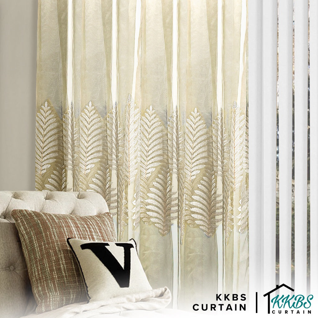 KKBS CURTAIN Avarna Langsir Sheer/Net Siap Jahit Cangkuk &amp; Ring (Avarna Sheer Tulle Day Curtain Ready Made)