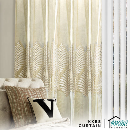 KKBS CURTAIN Avarna Langsir Sheer/Net Siap Jahit Cangkuk &amp; Ring (Avarna Sheer Tulle Day Curtain Ready Made)