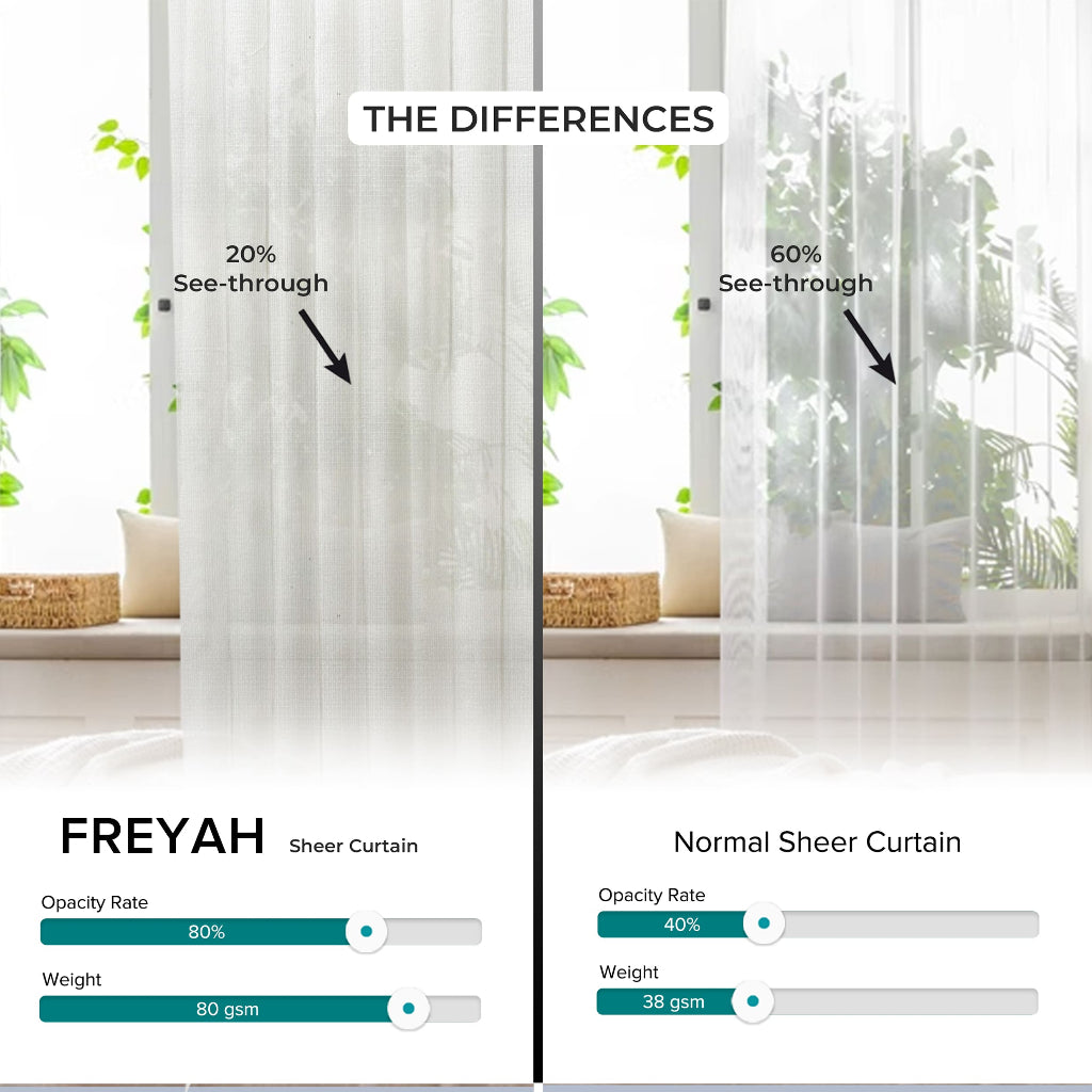Freyah Langsir Sheer Tempahan