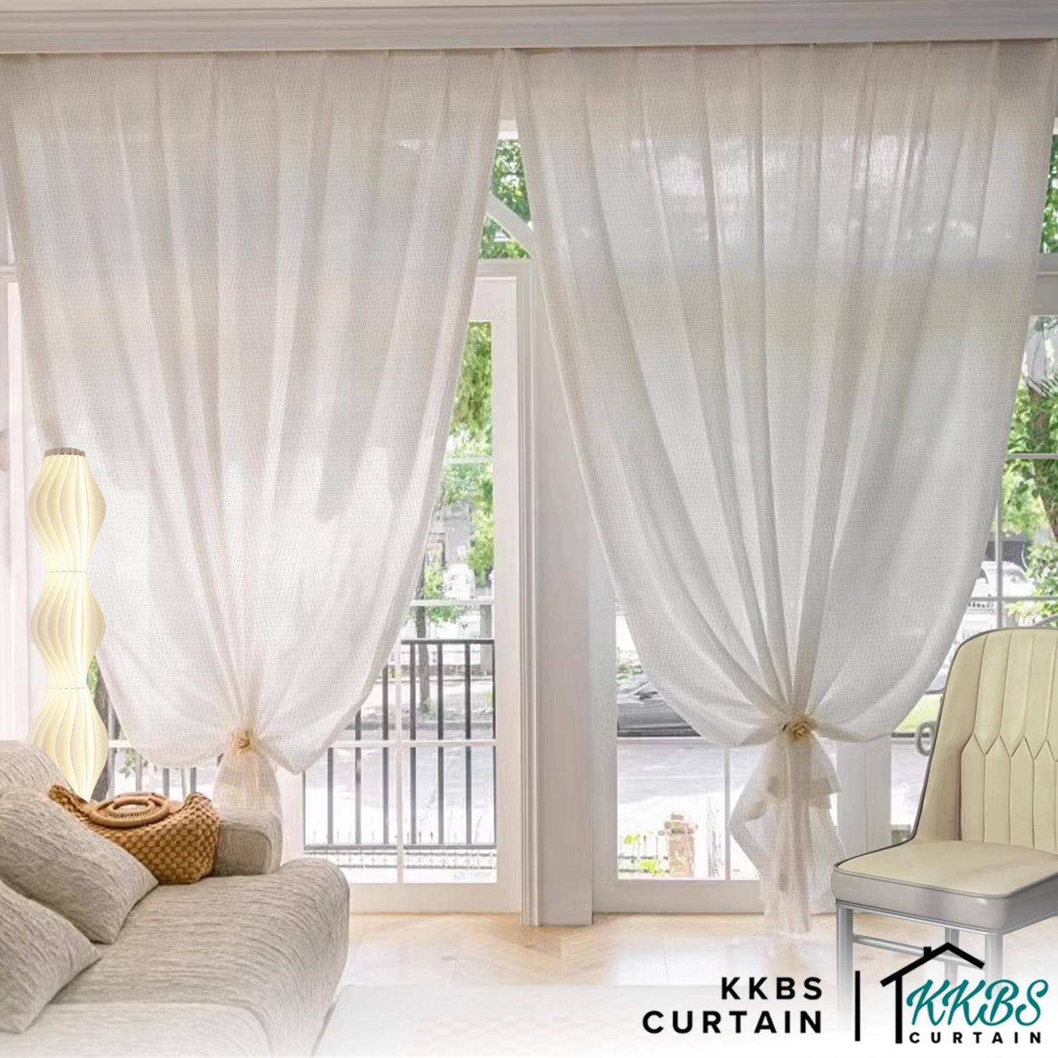 Laiha Sheer Curtain Custom Made