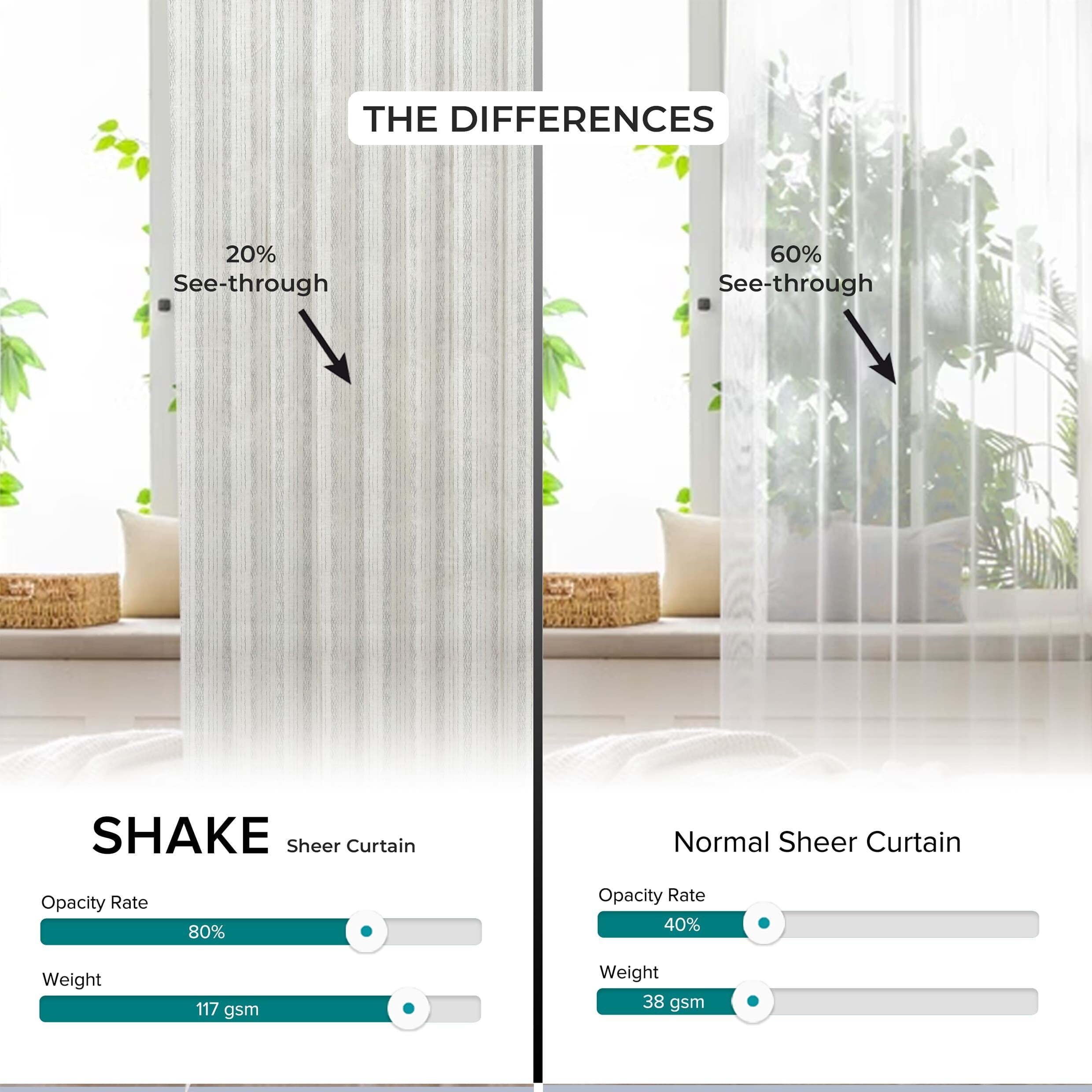 Shake Langsir Sheer Tempahan