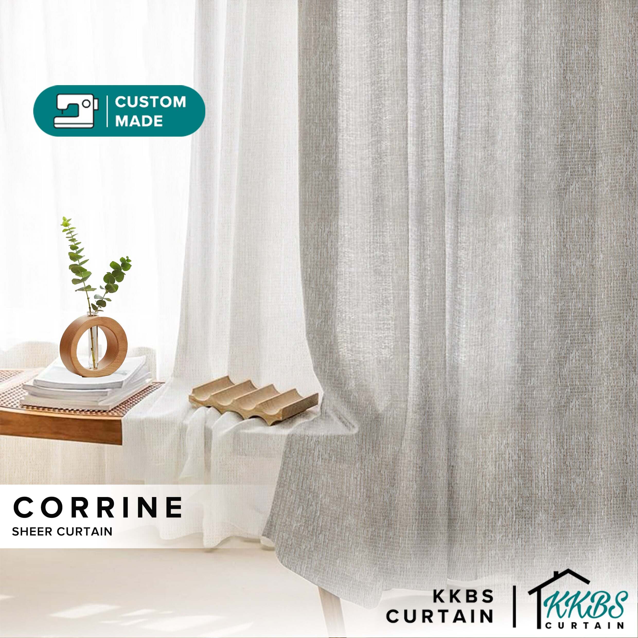 Corrine Langsir Sheer Tempahan