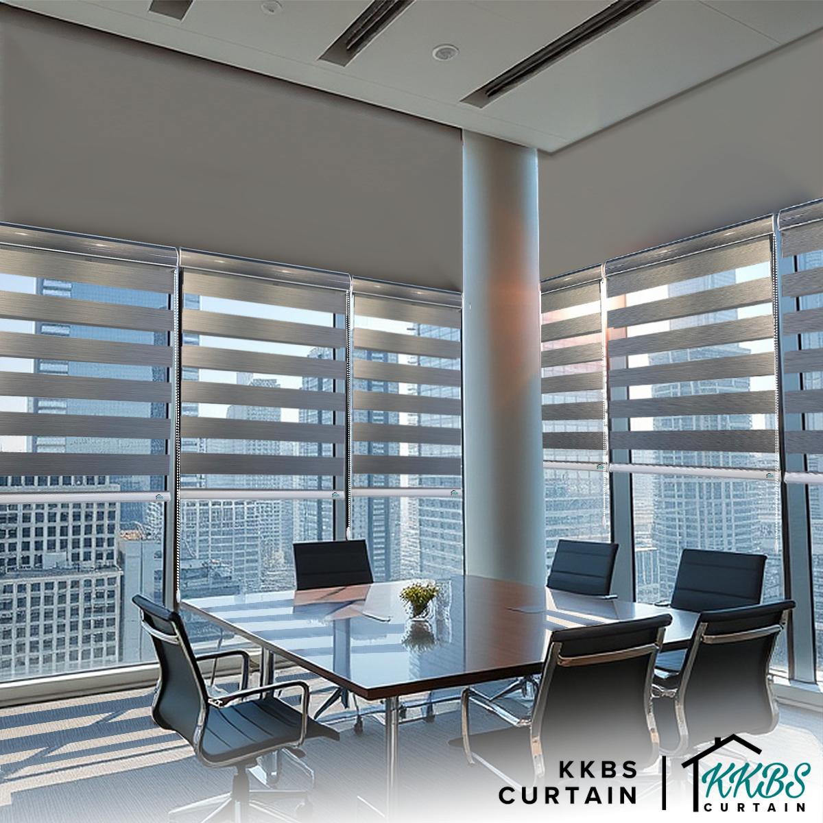 Isidro 100% Blackout Zebra Blinds Dibuat Tersuai