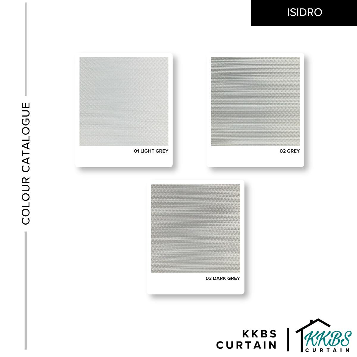 Isidro 100% Blackout Zebra Blinds Dibuat Tersuai
