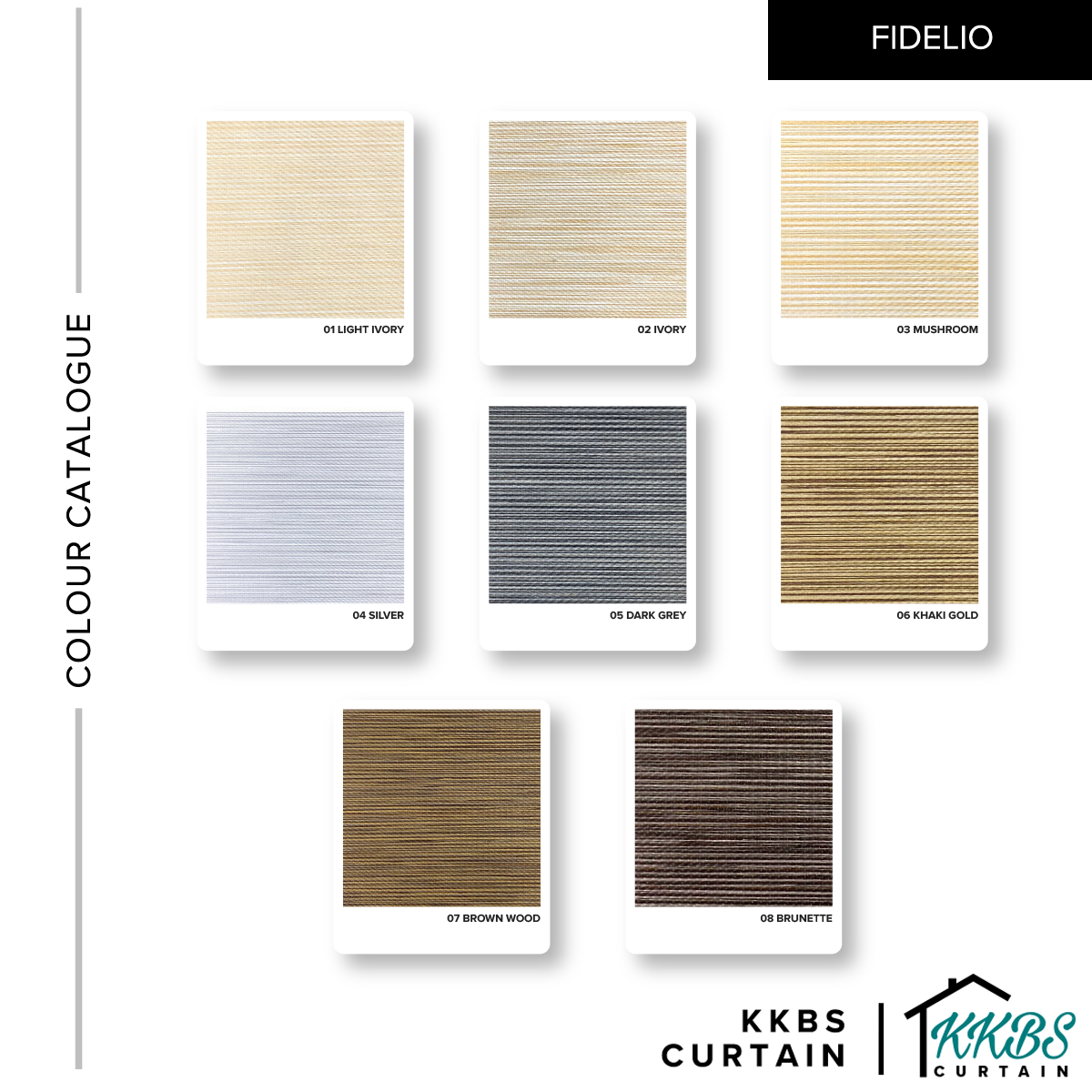 Fidelio Blackout Zebra Blinds Dibuat Tersuai