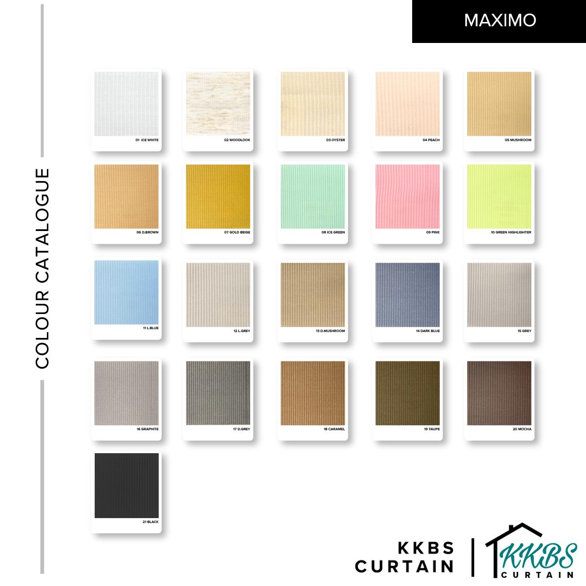 Maximo Semi - Blackout Zebra Blinds Custom Made