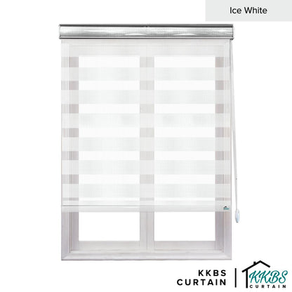 Maximo Semi - Blackout Zebra Blinds Custom Made