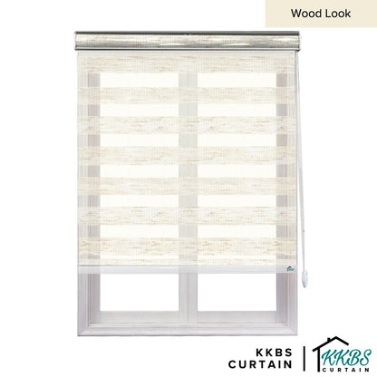 Maximo Semi - Blackout Zebra Blinds Custom Made