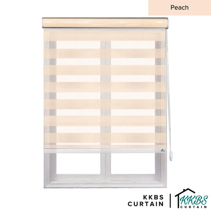 Maximo Semi - Blackout Zebra Blinds Custom Made