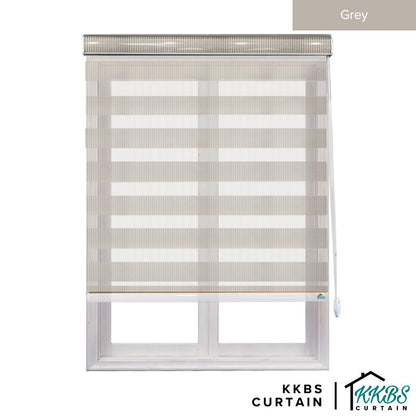 Maximo Semi - Blackout Zebra Blinds Custom Made
