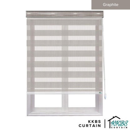 Maximo Semi - Blackout Zebra Blinds Custom Made