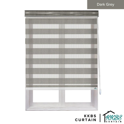 Maximo Semi - Blackout Zebra Blinds Custom Made