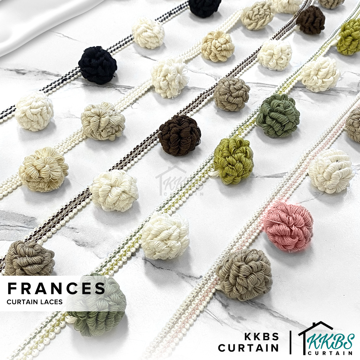 Frances Curtain Laces Cut by Metre