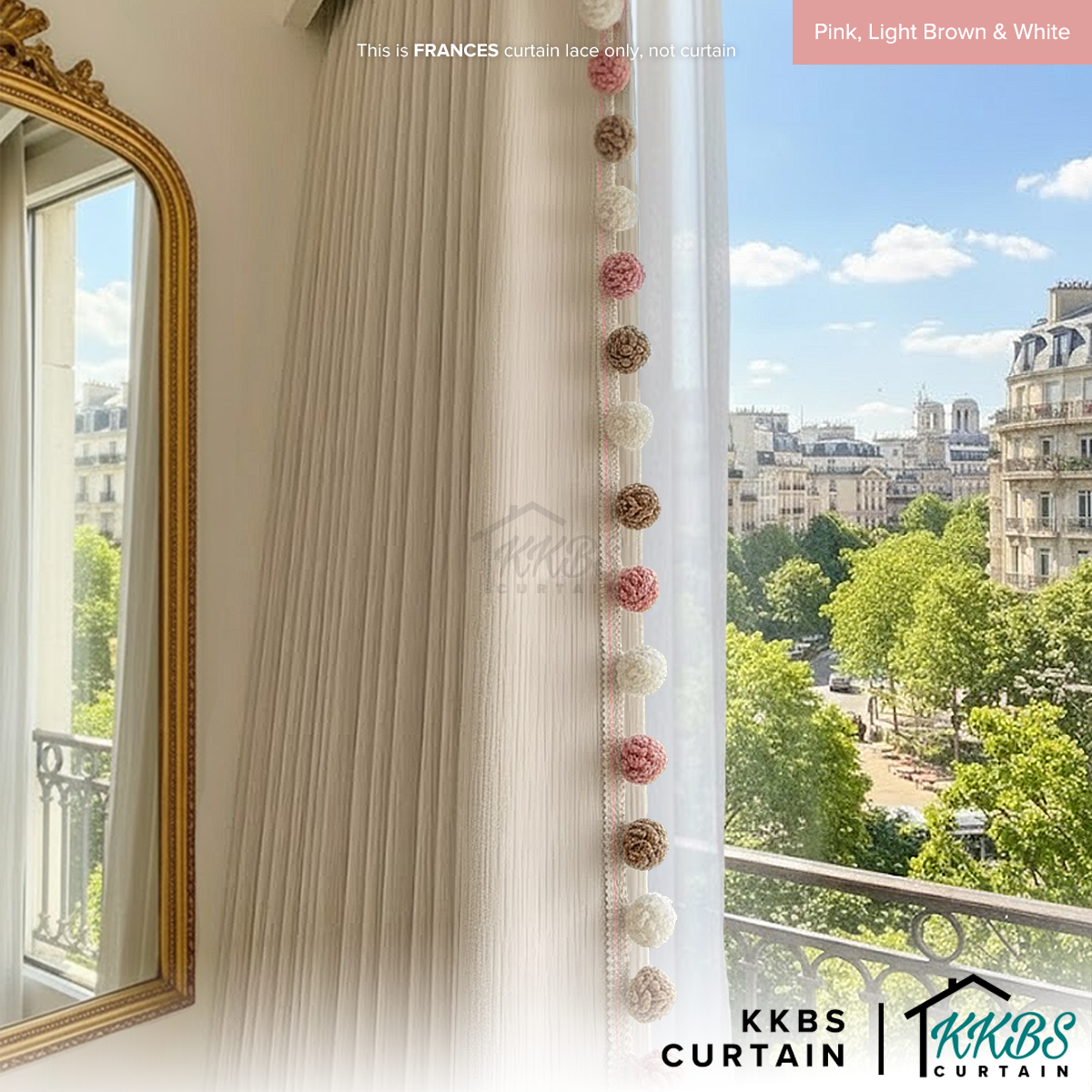 Frances Curtain Laces Cut by Metre