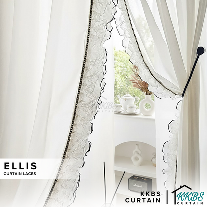 Ellis Curtain Laces Cut by Metre