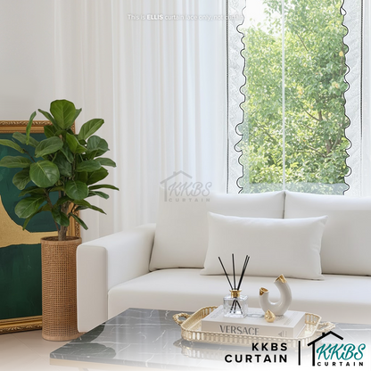 Ellis Curtain Laces Cut by Metre