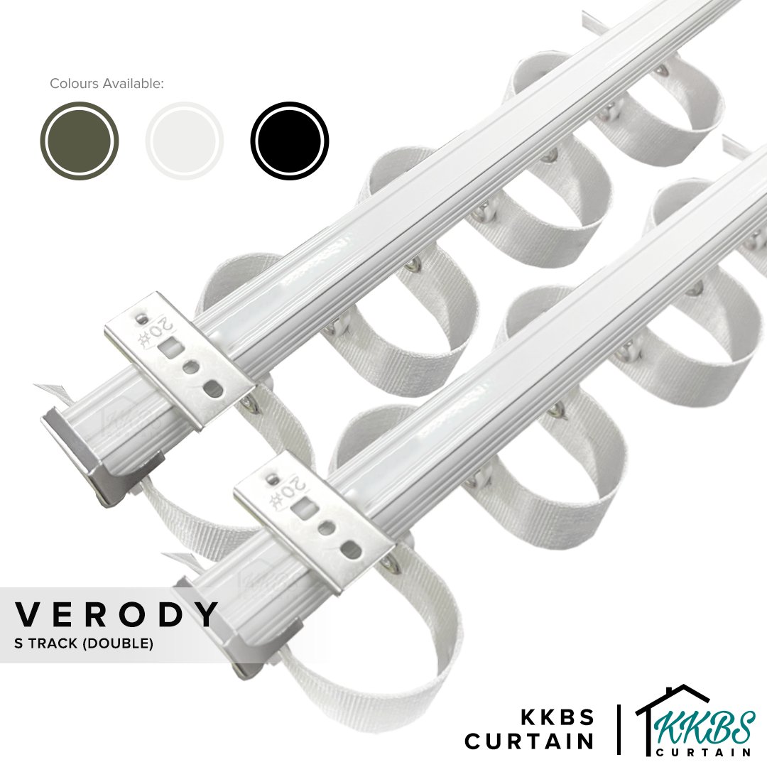 Verody 重型 S 形折叠/法式褶皱轨道双完整套件