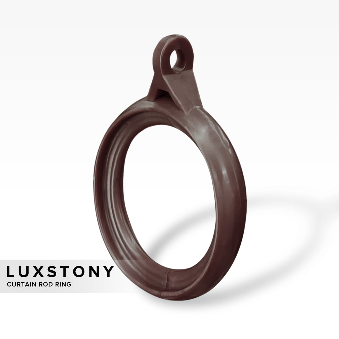 Luxstony Curtain Rod Ring Mocha