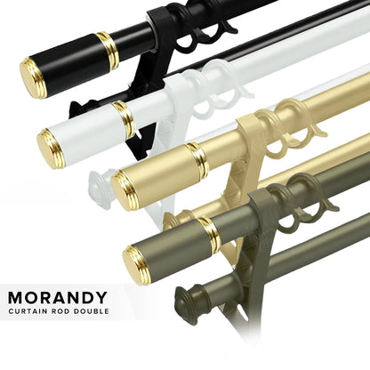 Morandy Curtain Rod Double Complete Set