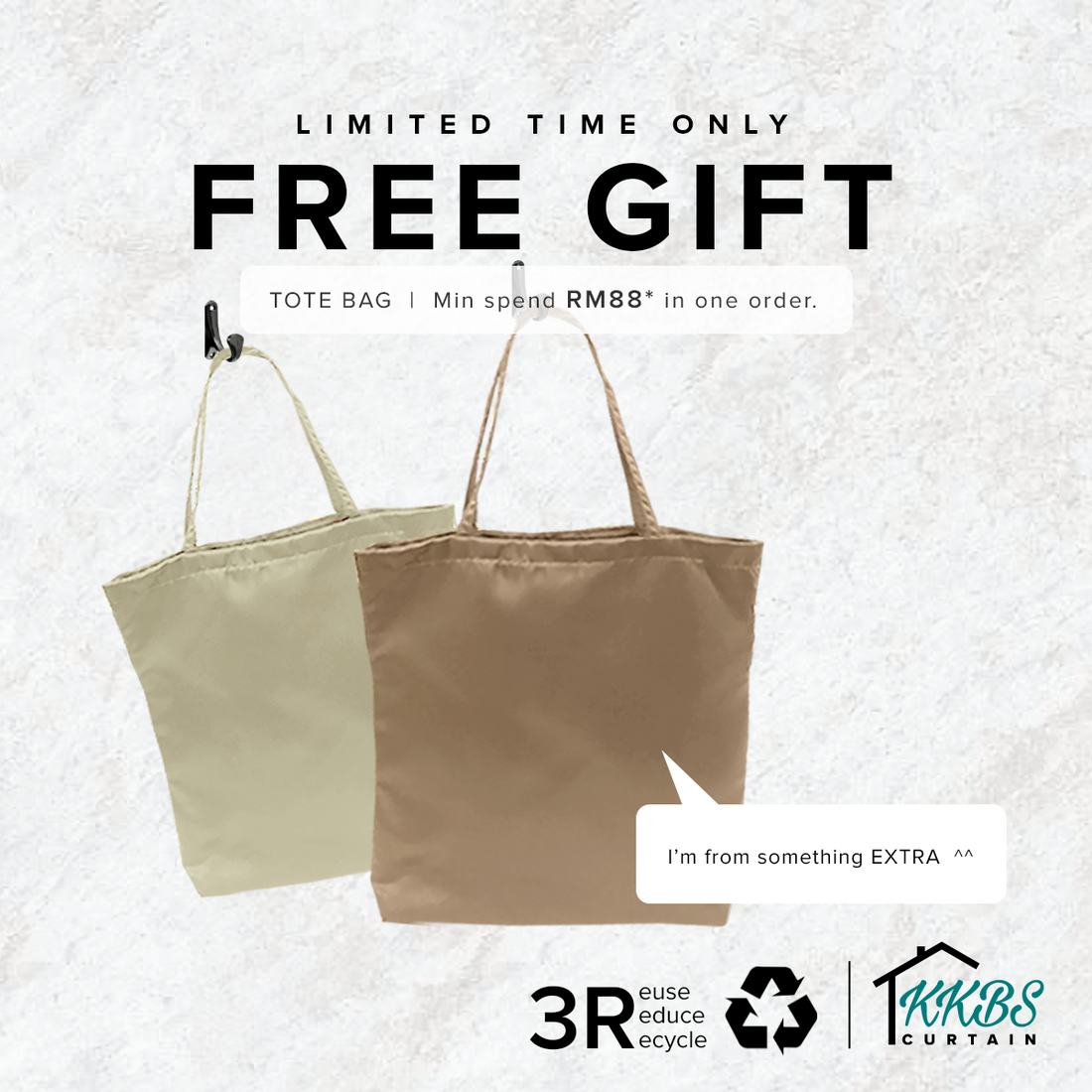 [Hadiah Percuma] Tote Bag 2025 Edisi Terhad (Min.Perbelanjaan RM188)