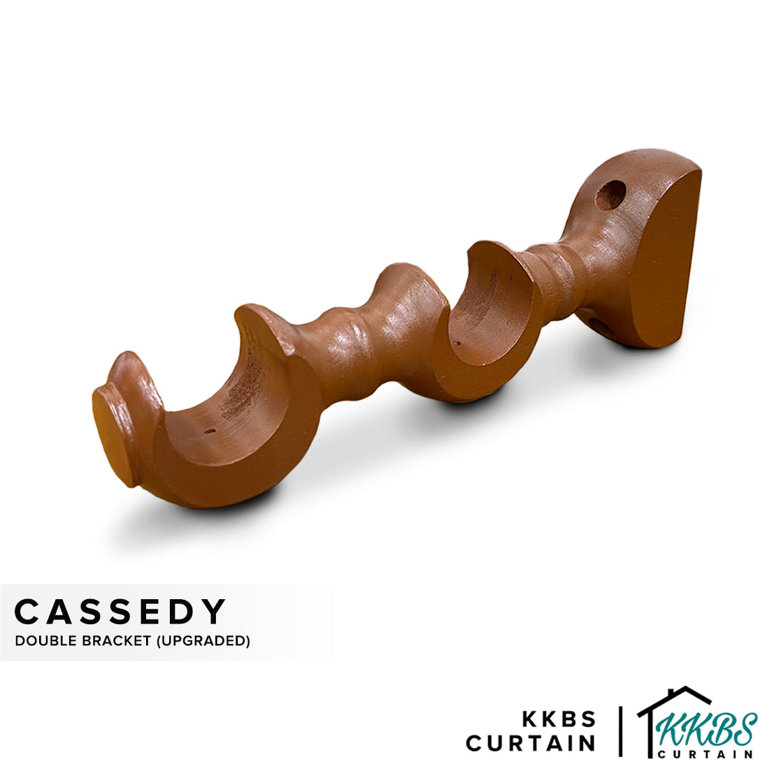 Cassedy Bracket Double Warna Mahohani Asli