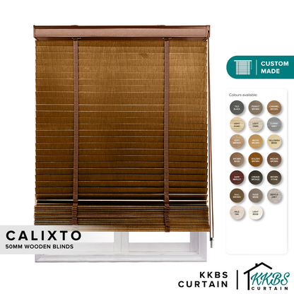Calixto 50mm 木质百叶窗定制
