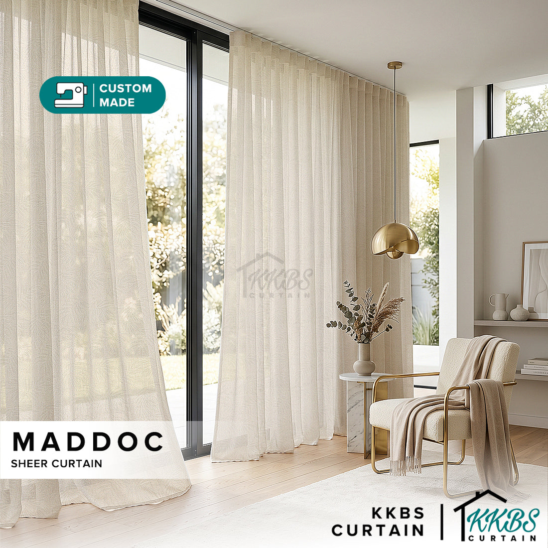 Maddoc Sheer Curtain Custom Made