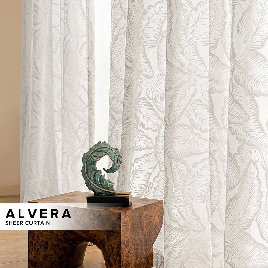 Alvera Sheer Curtain / Net Curtain Ready Made