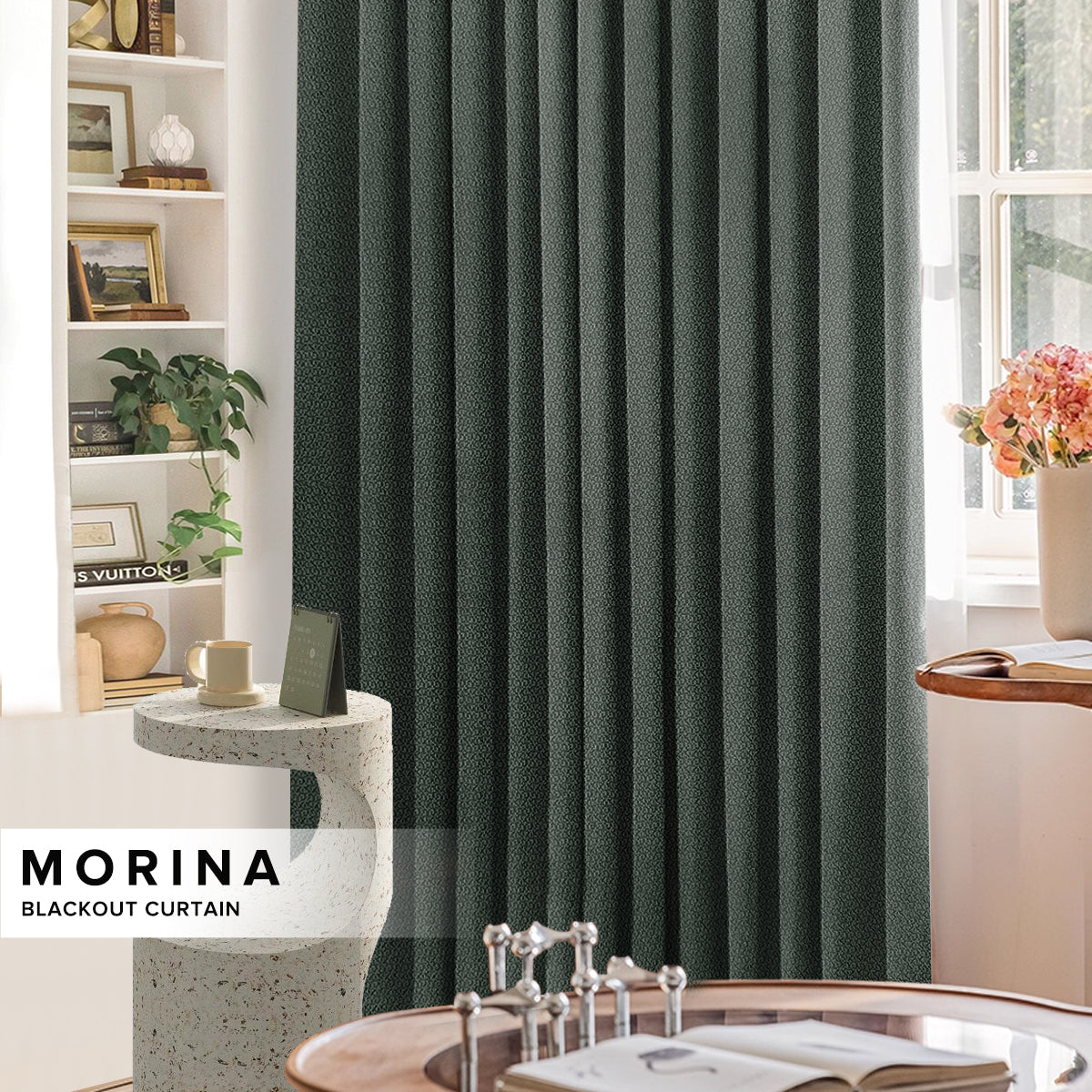 Morina 85-95% Blackout Curtain Ready Made - Standard Width