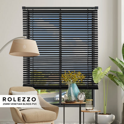 Rolezzo 25mm Venetian Blinds PVC Sedia Dibuat Set Lengkap
