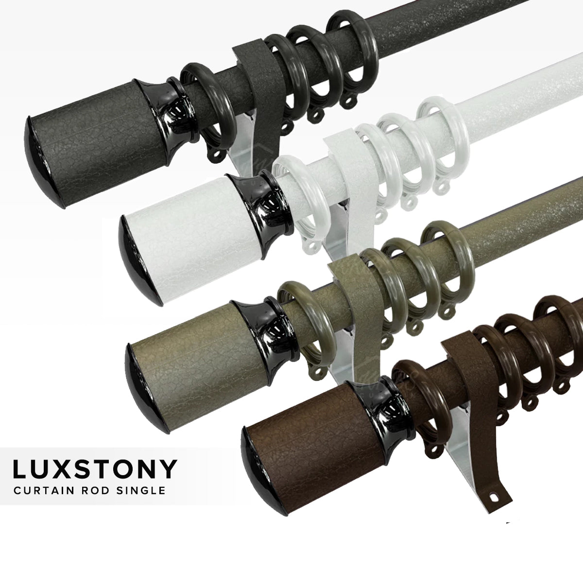 Luxstony Batang Langsir Set Lengkap Single 