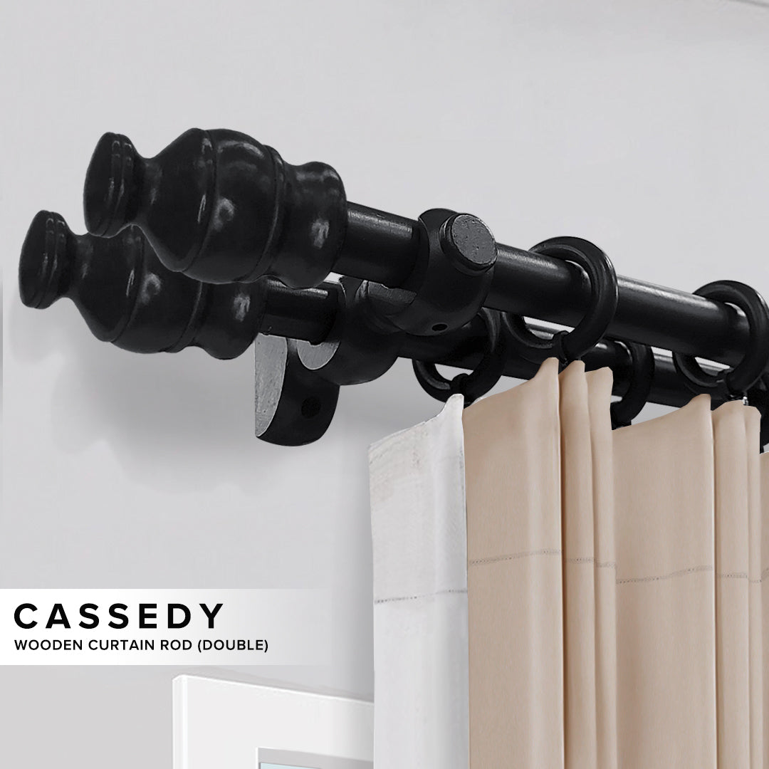 Cassedy Kayu Langsir Set Lengkap Double