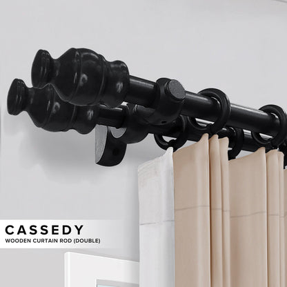 Cassedy Kayu Langsir Set Lengkap Double