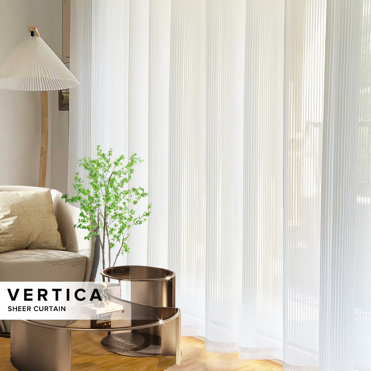 Vertica Sheer Curtain Ready Made