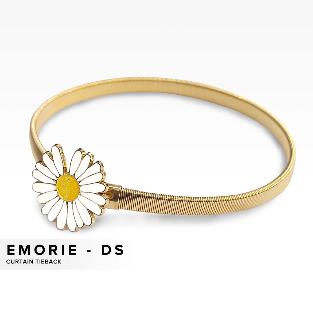 Emorie Tali Pengikat Langsir Reka Bentuk Bunga Daisy