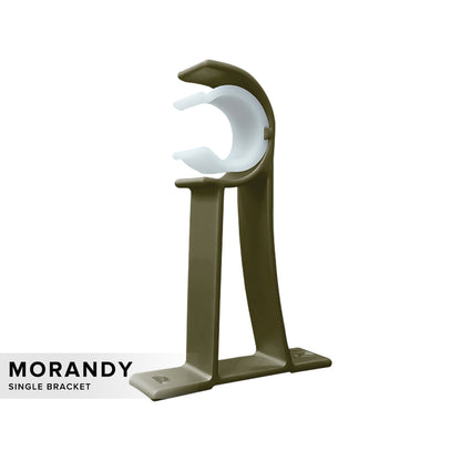 Morandy Curtain Rod Single Bracket Luxury Champagne Colour