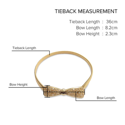 Emorie Bowtie Design Curtain Tieback