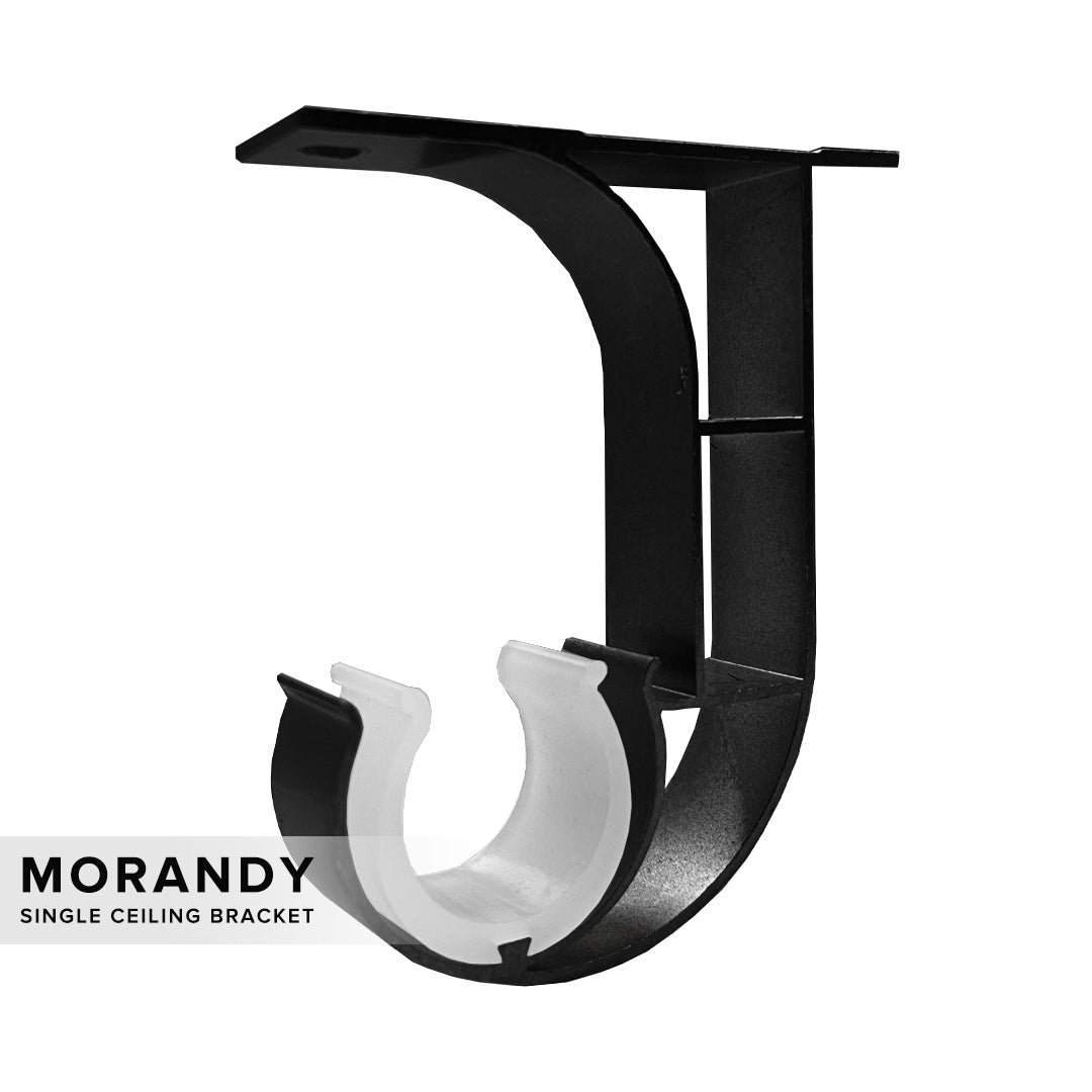 Morandy Bracket Siling Single Hitam Obsidian