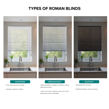 Milagro Blackout Roman Blinds Custom Made