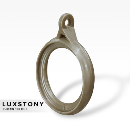 Luxstony Curtain Rod Ring Khaki Brown