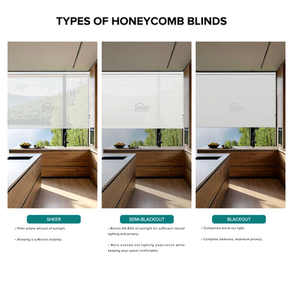 Kotaro 38mm Sheer Honeycomb Blinds Custom Made
