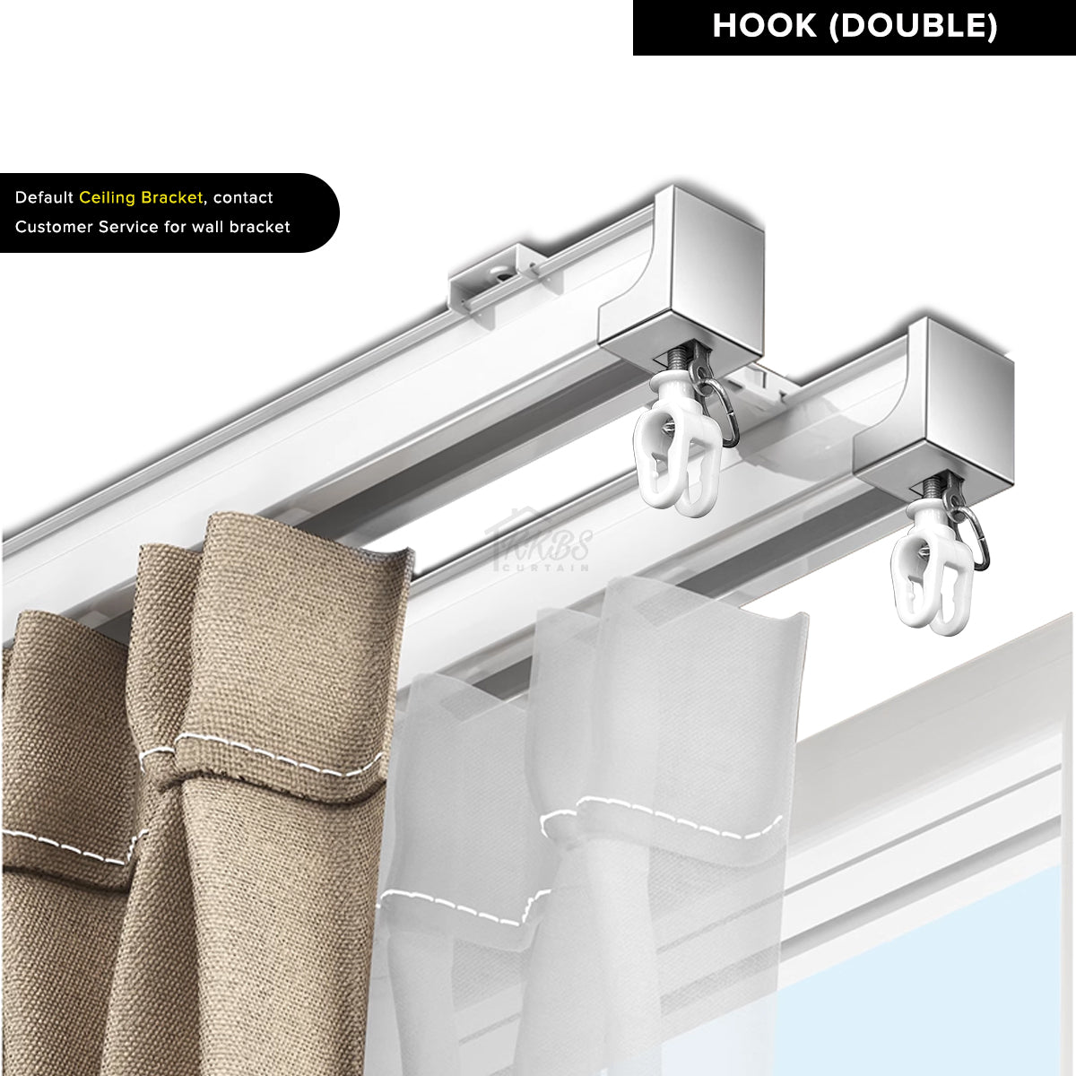 Audery Bendable Curve Curtain Track