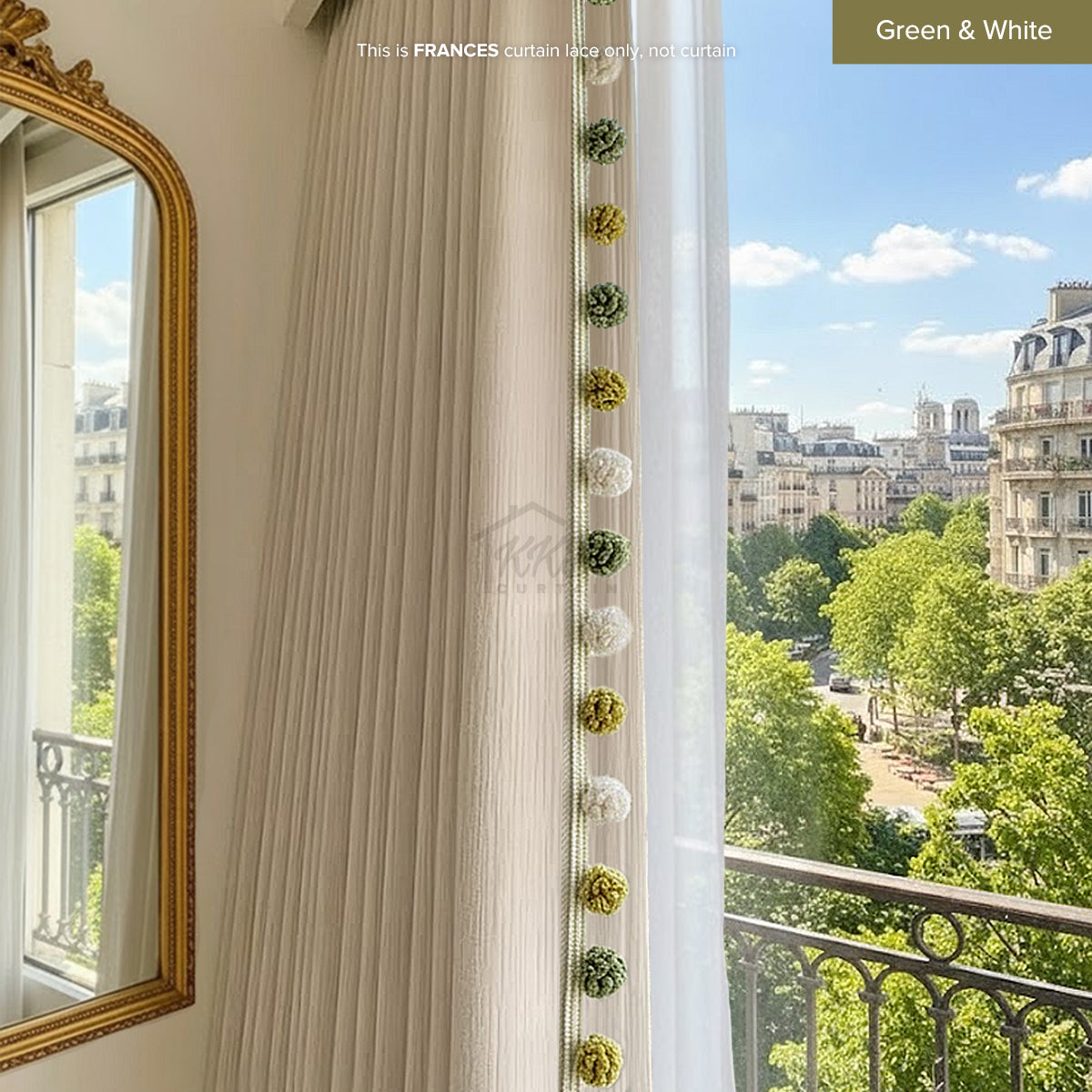 Frances Curtain Laces Cut by Metre