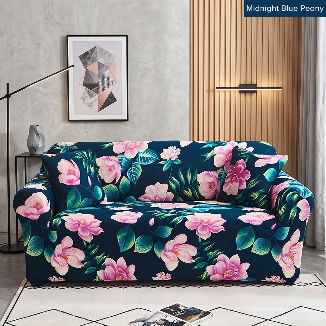 Pelindung Calar Anti Gelincir Sarung Sofa Elastik Gentian Susu Halaman 2