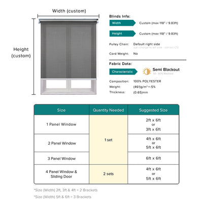 Haruko Semi Blackout Roller Blinds Custom Made