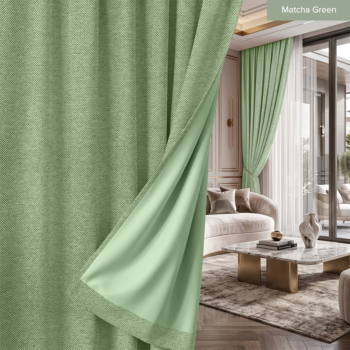 Mirelli 95%-99% + Blackout Ready Made Curtain Hook &amp; Eyelet - Standard Width