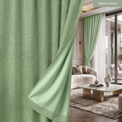 Mirelli 95%-99% + Blackout Ready Made Curtain Hook &amp; Eyelet - Standard Width