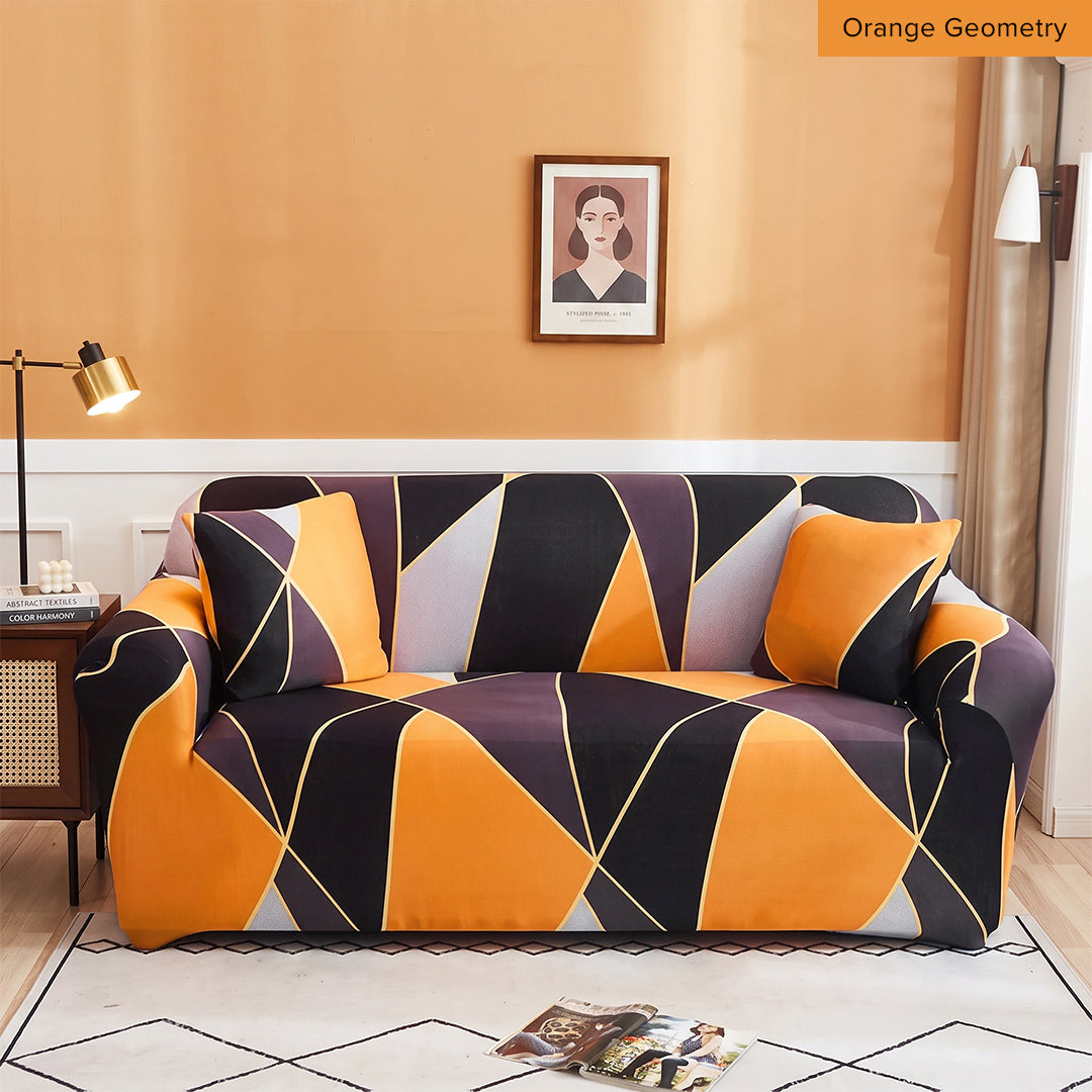 Pelindung Calar Anti Gelincir Sarung Sofa Elastik Gentian Susu Halaman 2
